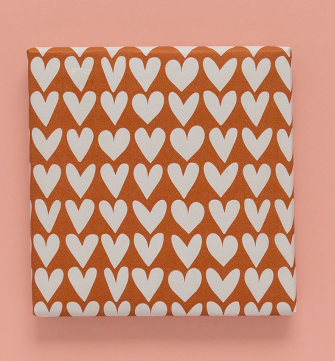 Cadeaupapier Hearts Love Rusty Rouge - Afbeelding 2