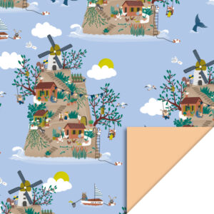 Cadeaupapier World Peach